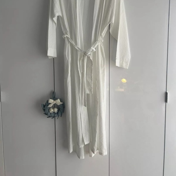 FROU FROU Cotton Robe Peignoir White Medium Loungewear Kimono - Picture 11 of 16